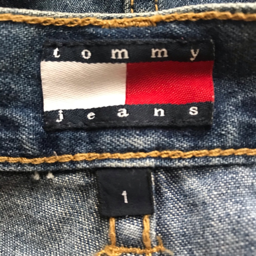 Y2K Tommy Hilfiger Released Hem Denim Short Shorts - Picture 3 of 11